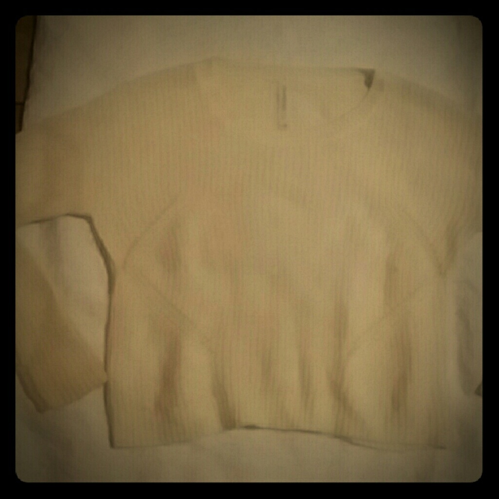 Cream long sleeve sweater